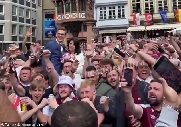 West Ham fans wedding