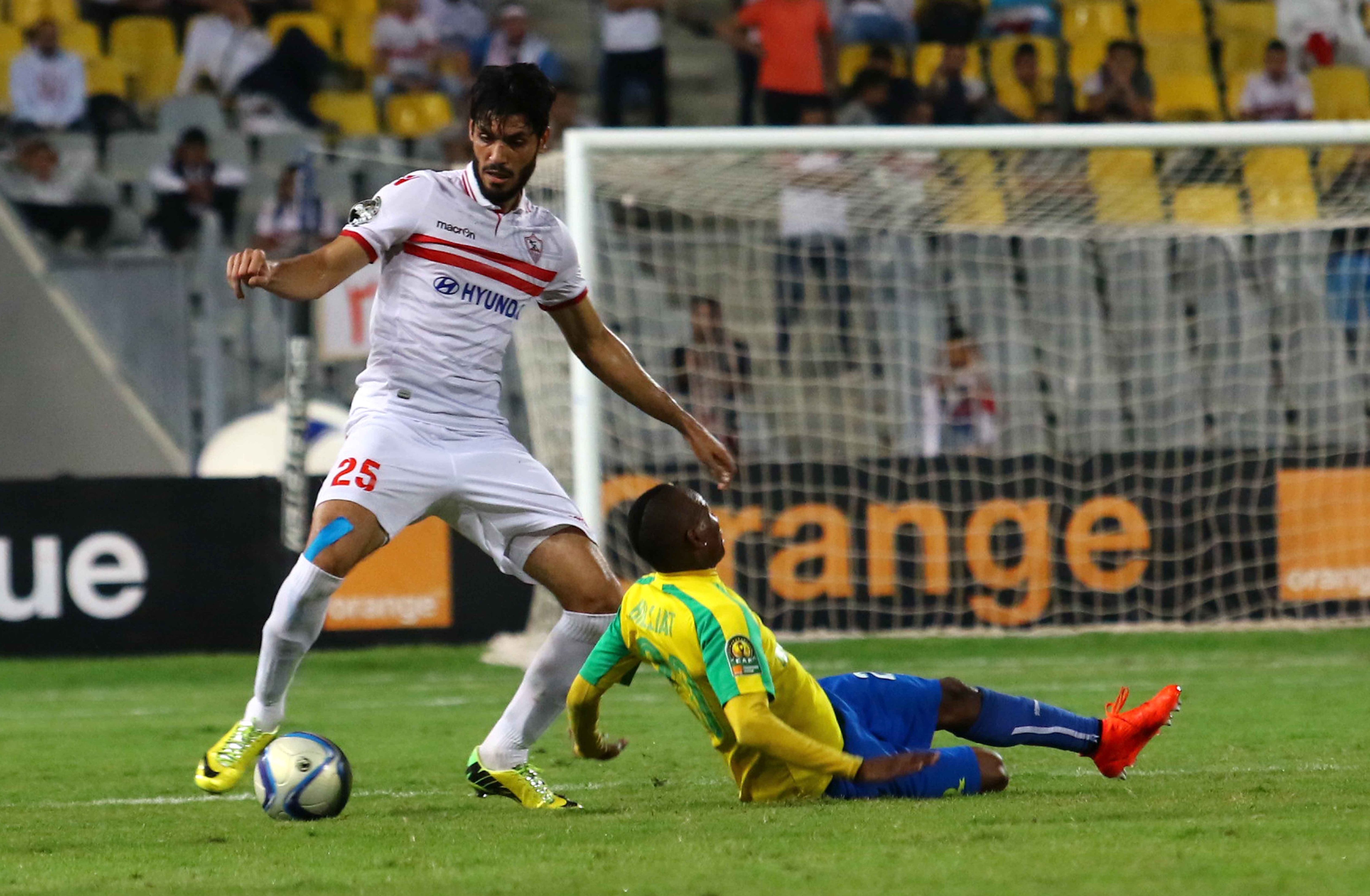 ali gabr zamalek vs Mamelodi Sundowns 23-10-2016