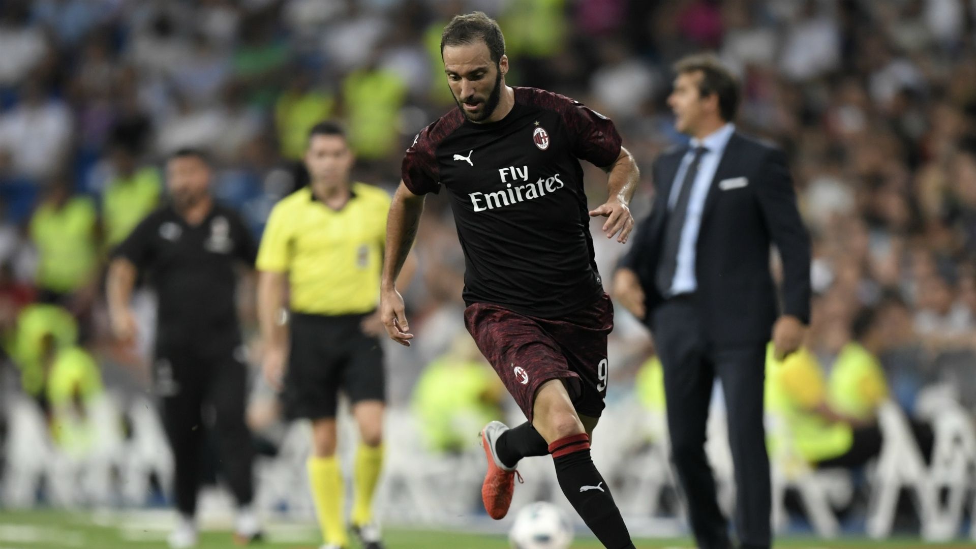 Gonzalo Higuain Real Madrid Milan Friendlies 08112018