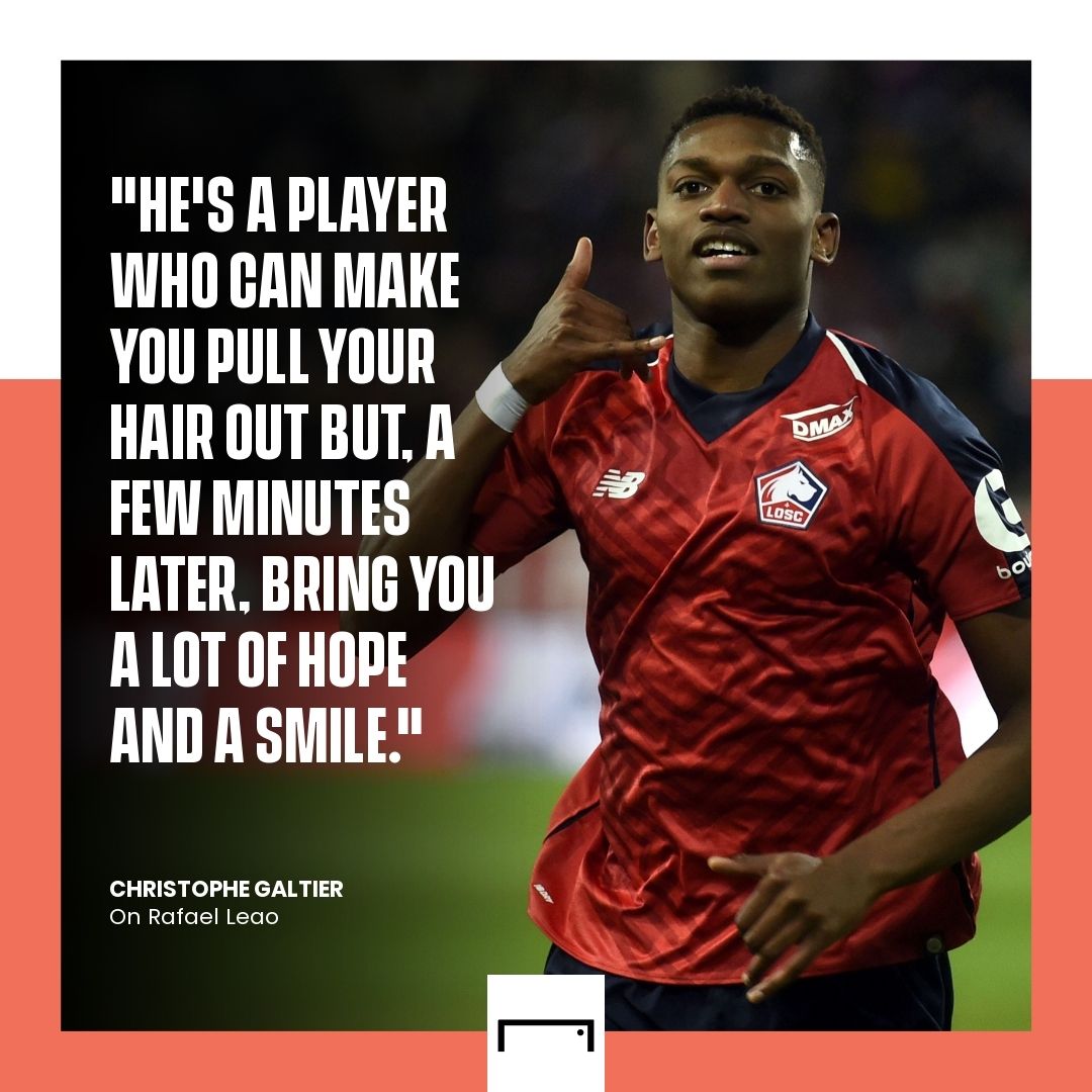 Rafael Leao Christophe Galtier Lille GFX