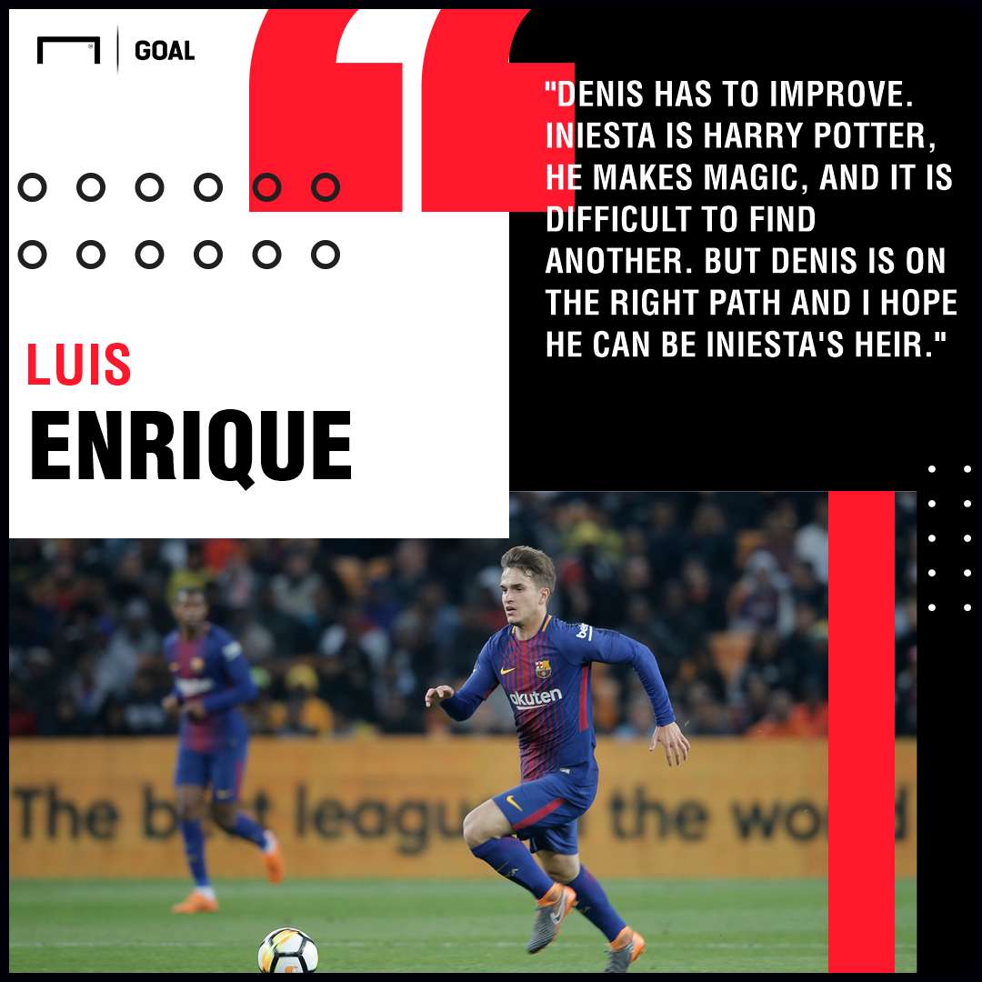 Denis Suarez Luis Enrique Iniesta Barcelona PS