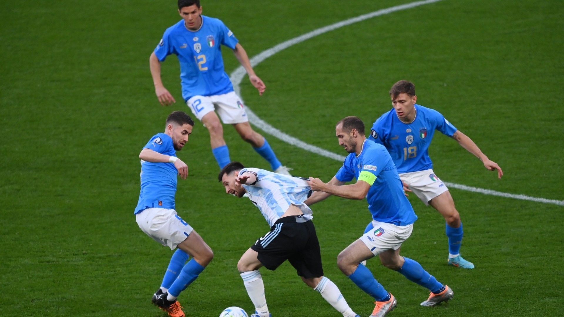 Lionel Messi Argentina Italia Finalissima 01062022