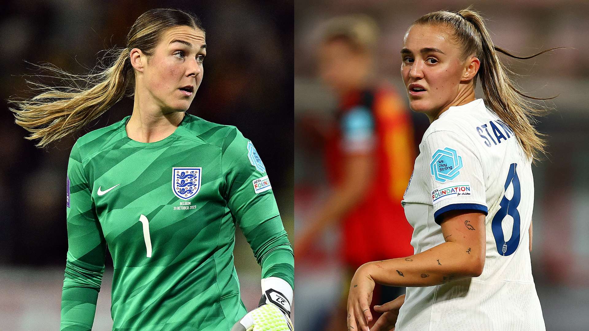 Mary Earps Georgia Stanway England split