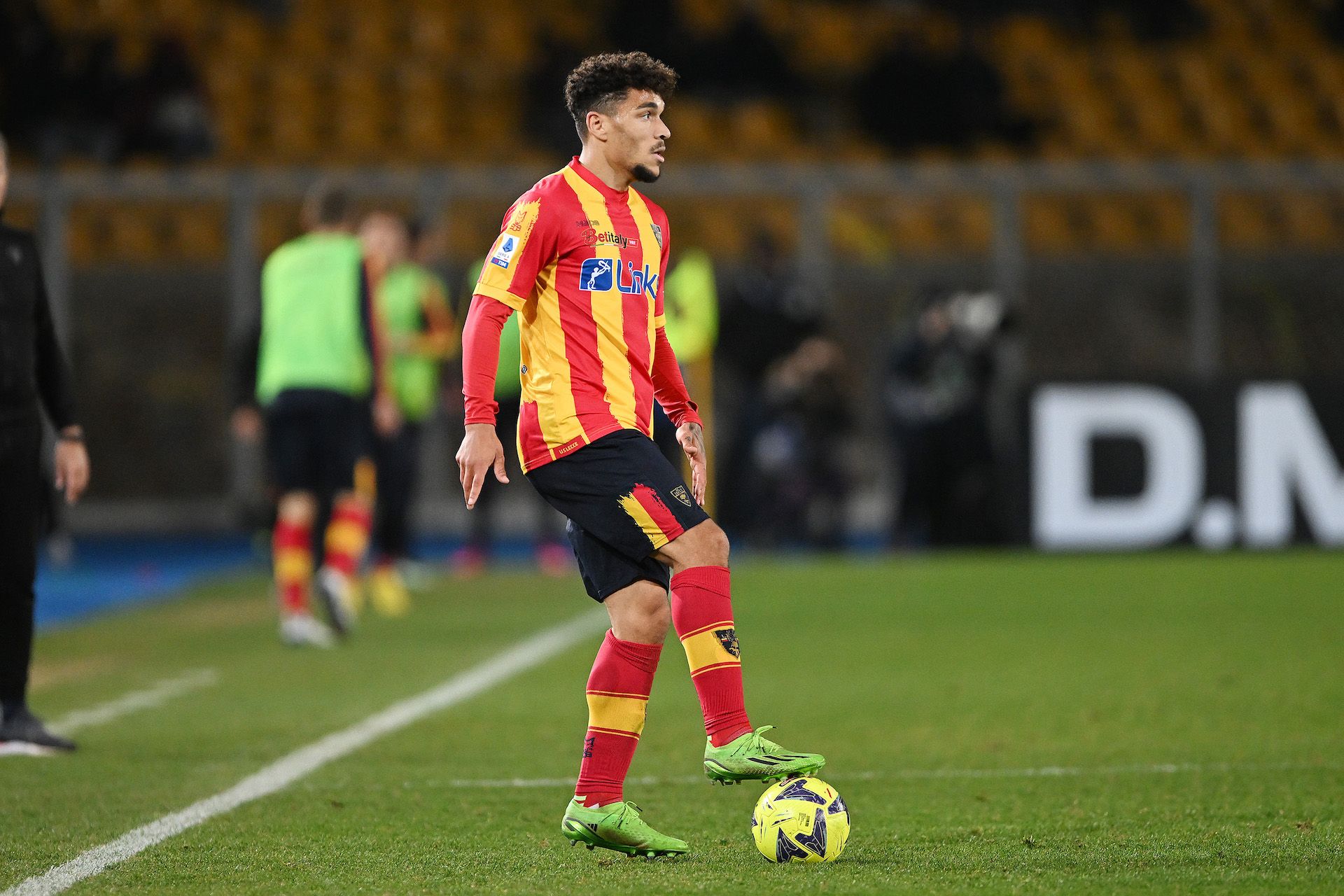 Valentin Gendrey lors de la rencontre entre Lecce et Sassuolo, le 25 février.