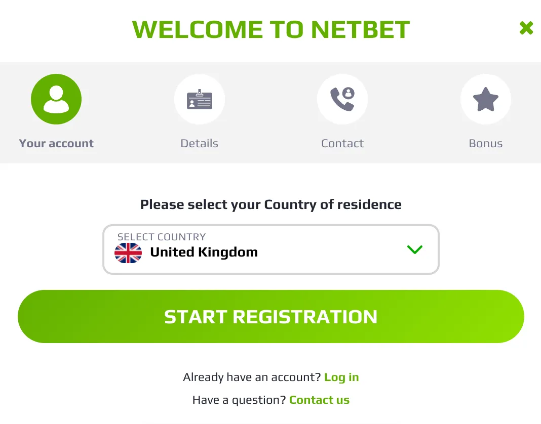 Netbet promo code