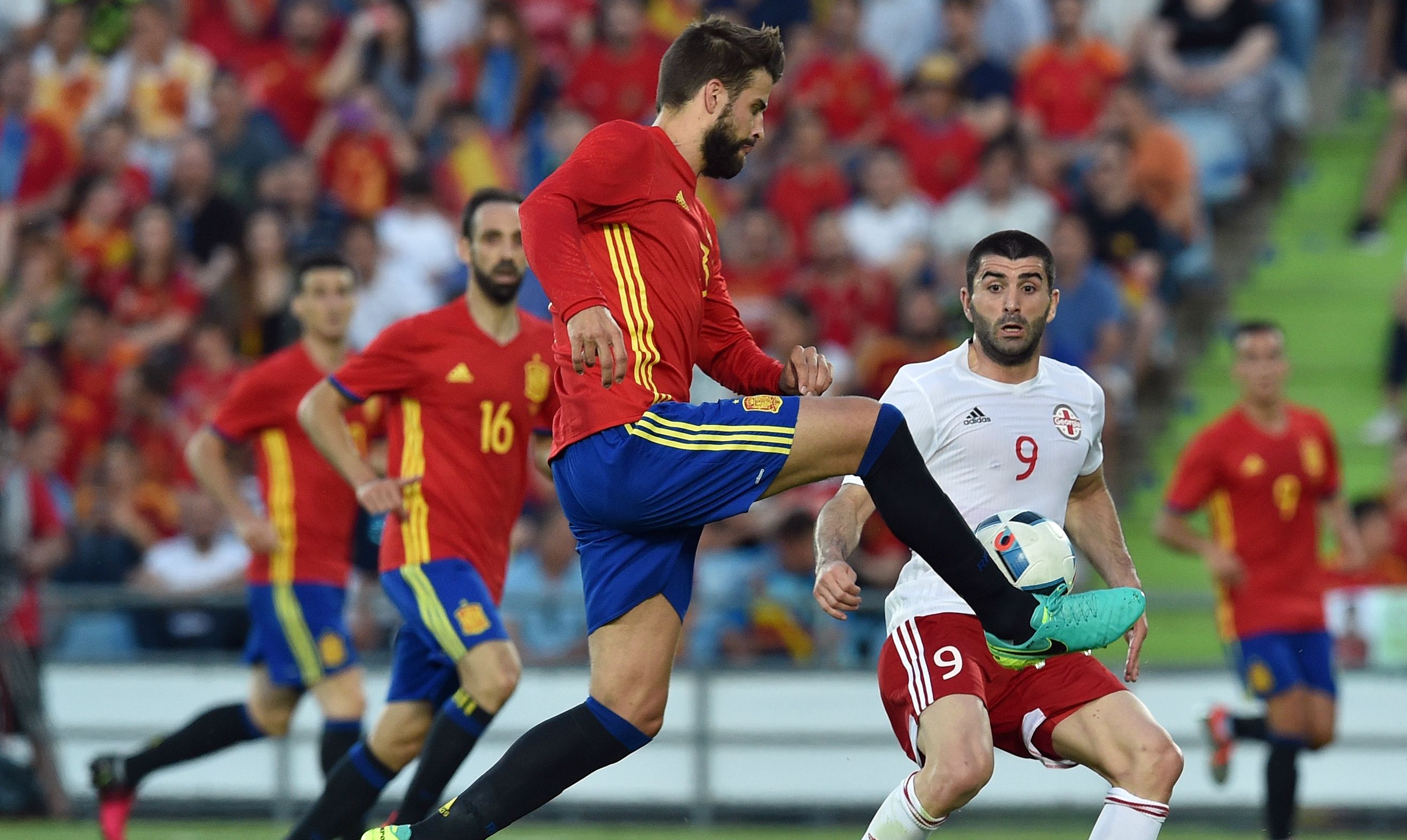 Gerard Pique Spain Georgia Friendly 07062016