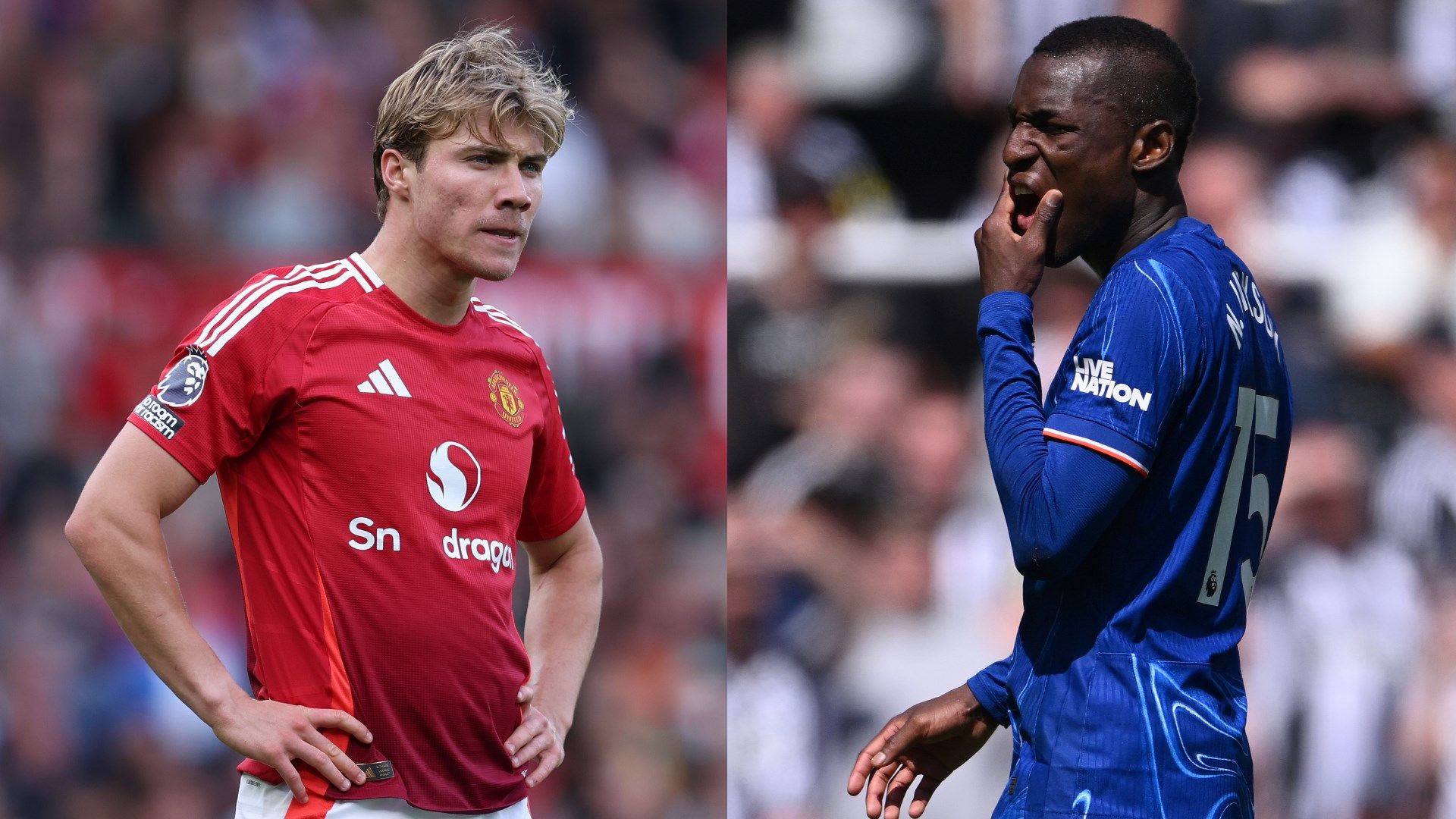 Nicolas Jackson Rasmus Hojlund Man Utd