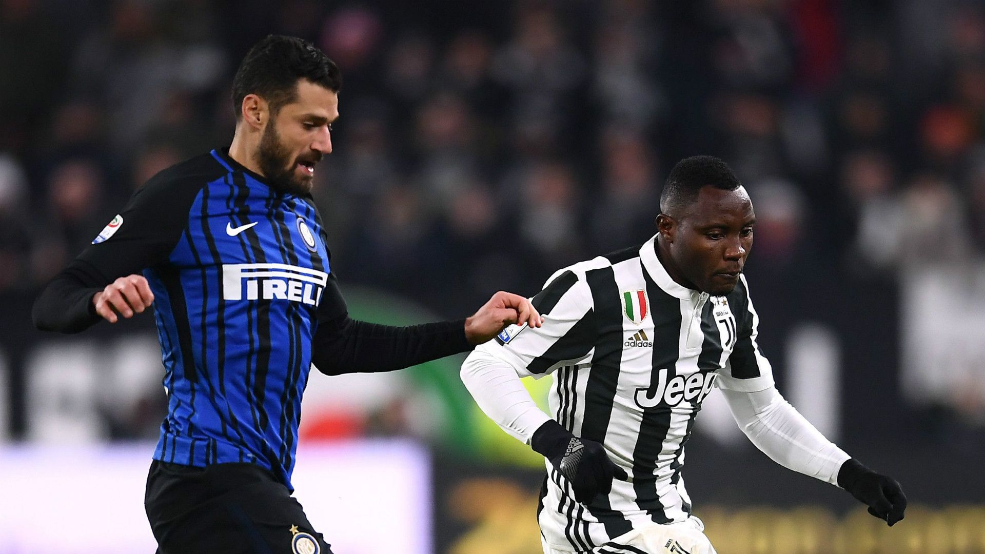 Antonio Candreva, Kwadwo Asamoah, Juventus, Inter, Serie A, 09122017