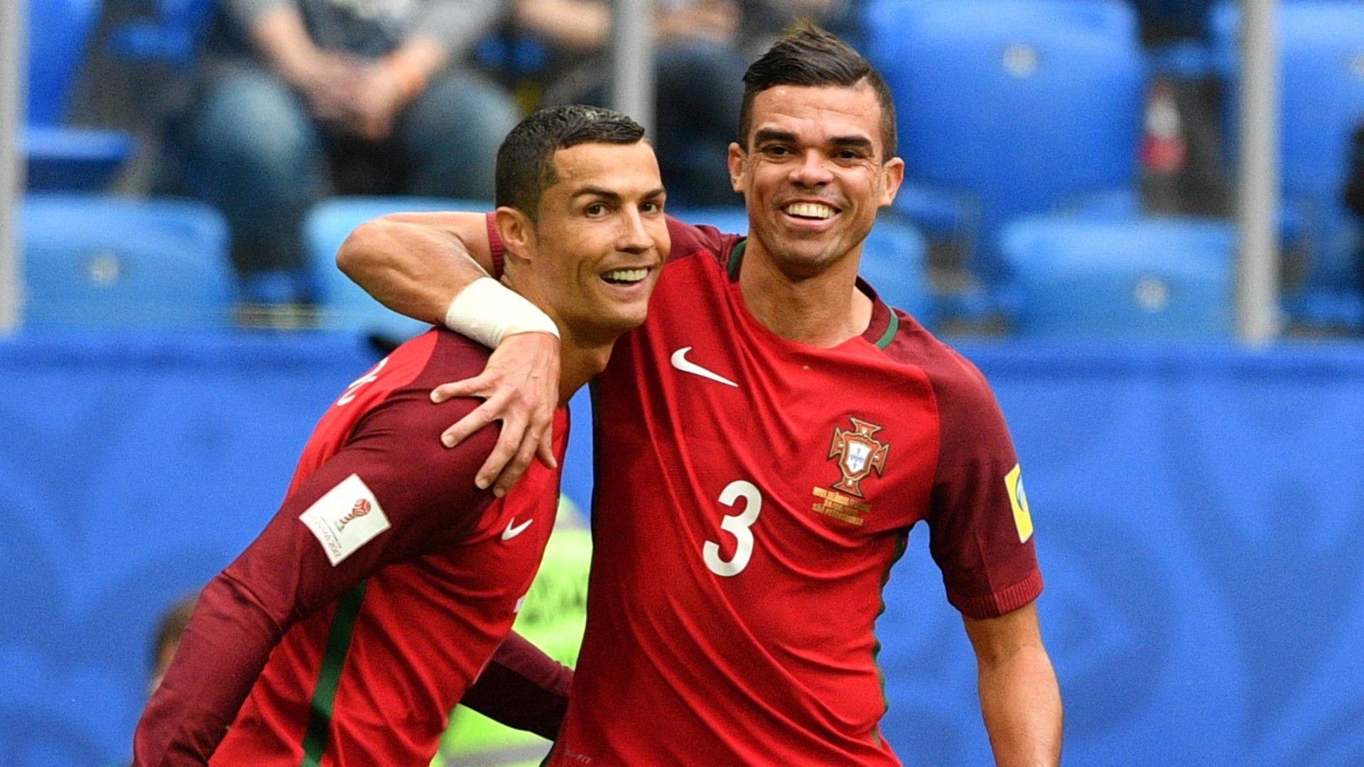 Cristiano Ronaldo Pepe Portugal Confederations Cup 2017