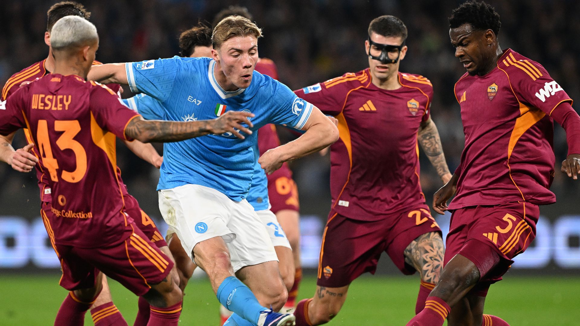 Hojlund Napoli Roma Serie A