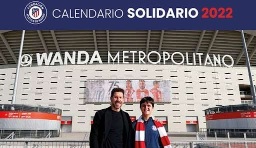 Diego Simeone Atlético Madrid Calendario solidario