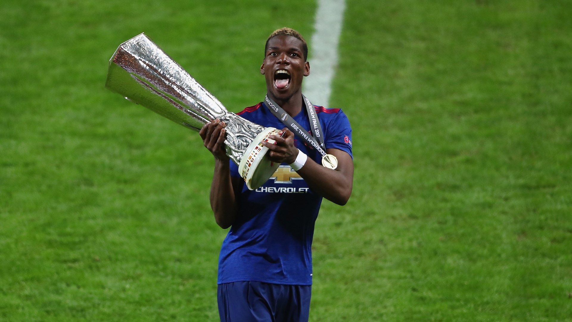 Paul Pogba Manchester United Europa League final 2017