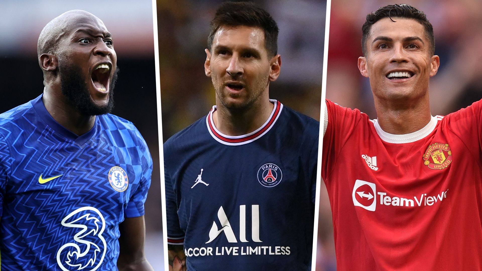 Romelu Lukaku Lionel Messi Cristiano Ronaldo