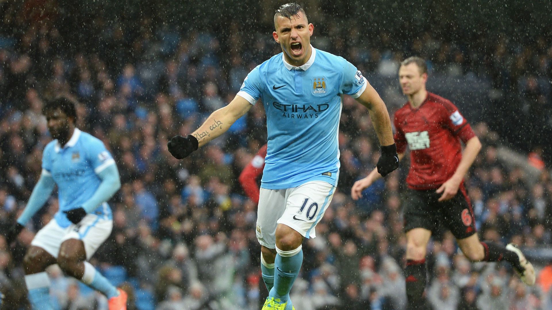Sergio Aguero Manchester City West Brom Premier League 09042016