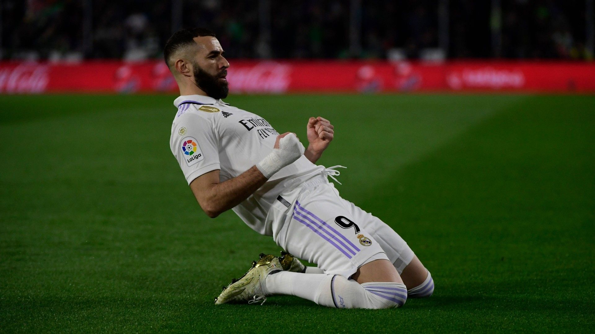 Real Madrid's French forward Karim Benzema