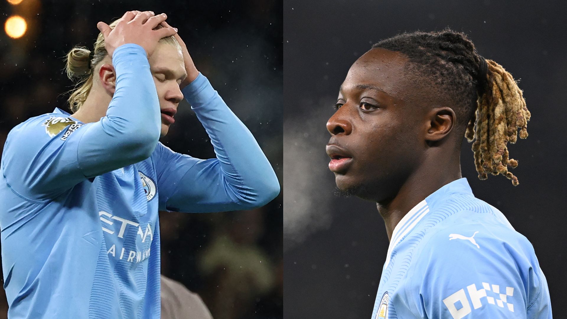 Erling Haaland and Jeremy Doku missed Man City training