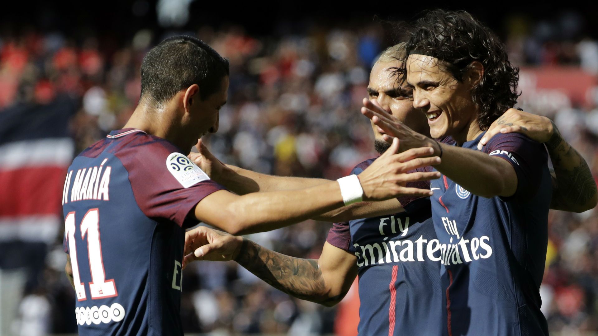 Angel Di Maria Edinson Cavani PSG Ligue 1