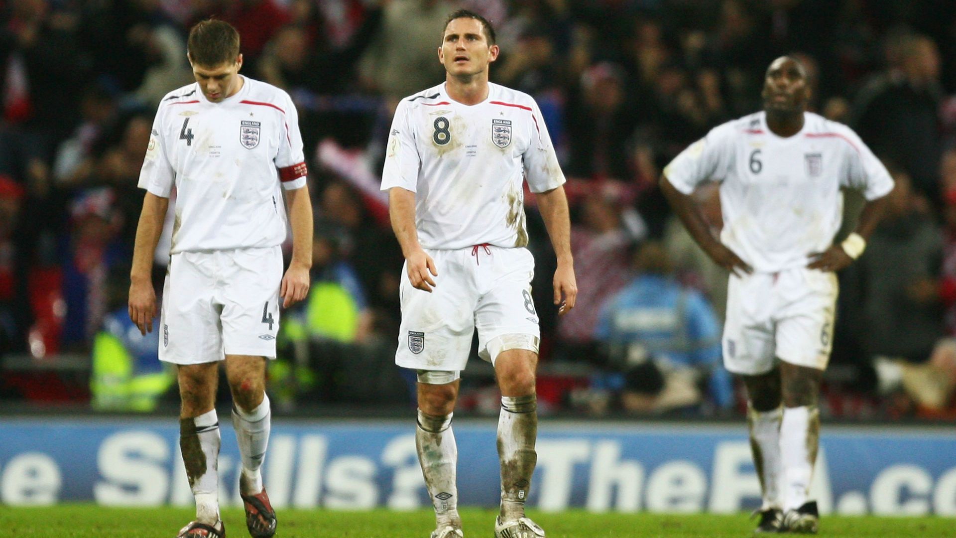 gerrard lampard - england croatia - euro 2008 qualifier - 21112007