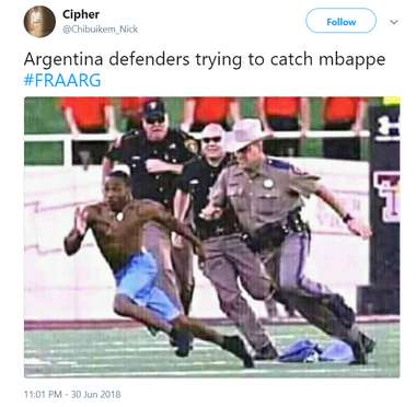 Reactions Mbappe France Argentina