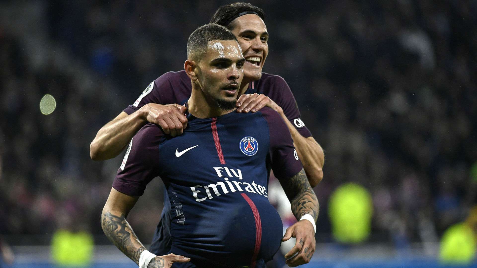 Kylian Mbappé Edinson Cavani Lyon PSG Ligue 1 21012018