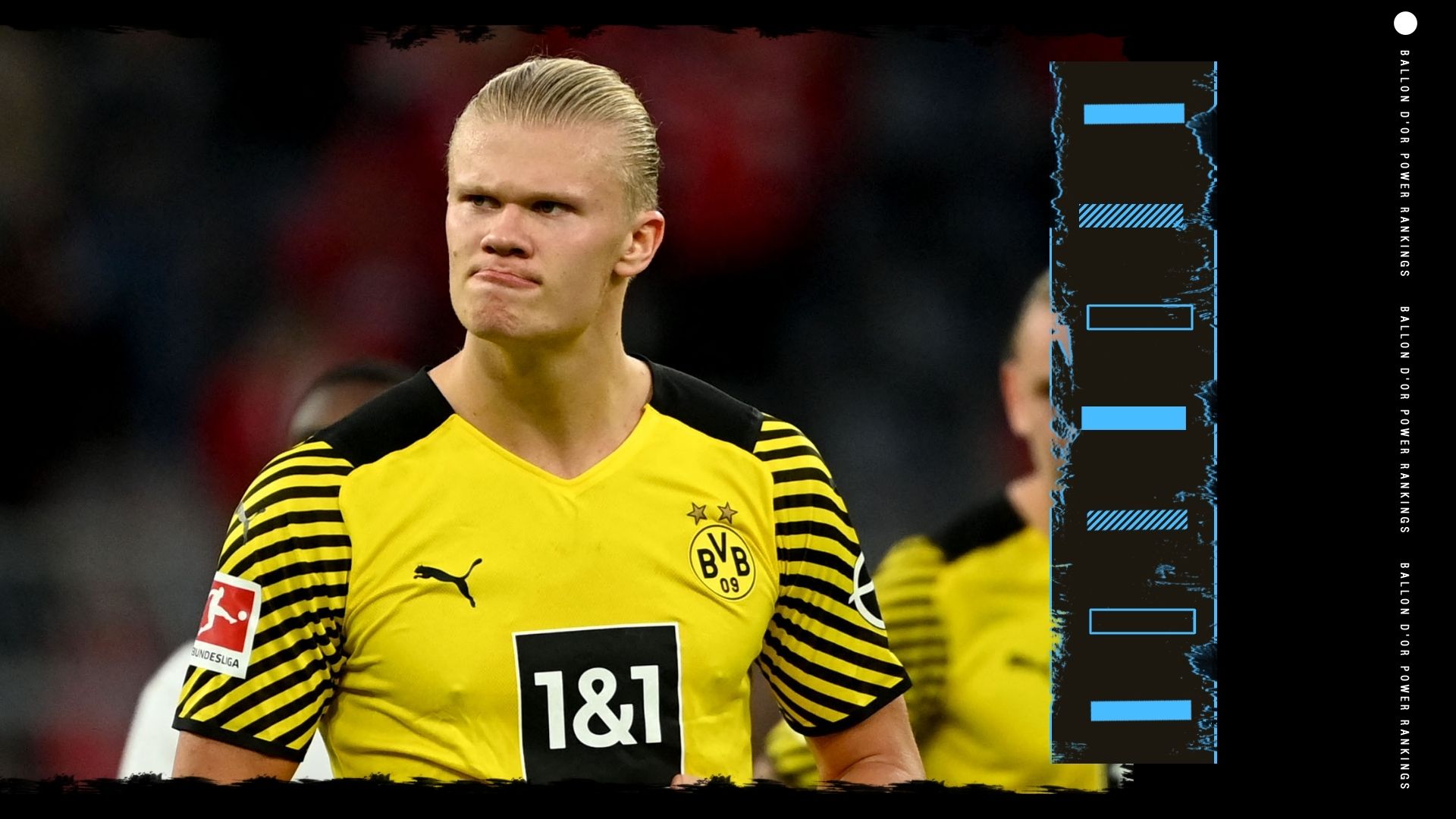 Erling Haaland Ballon d'Or Rankings GFX