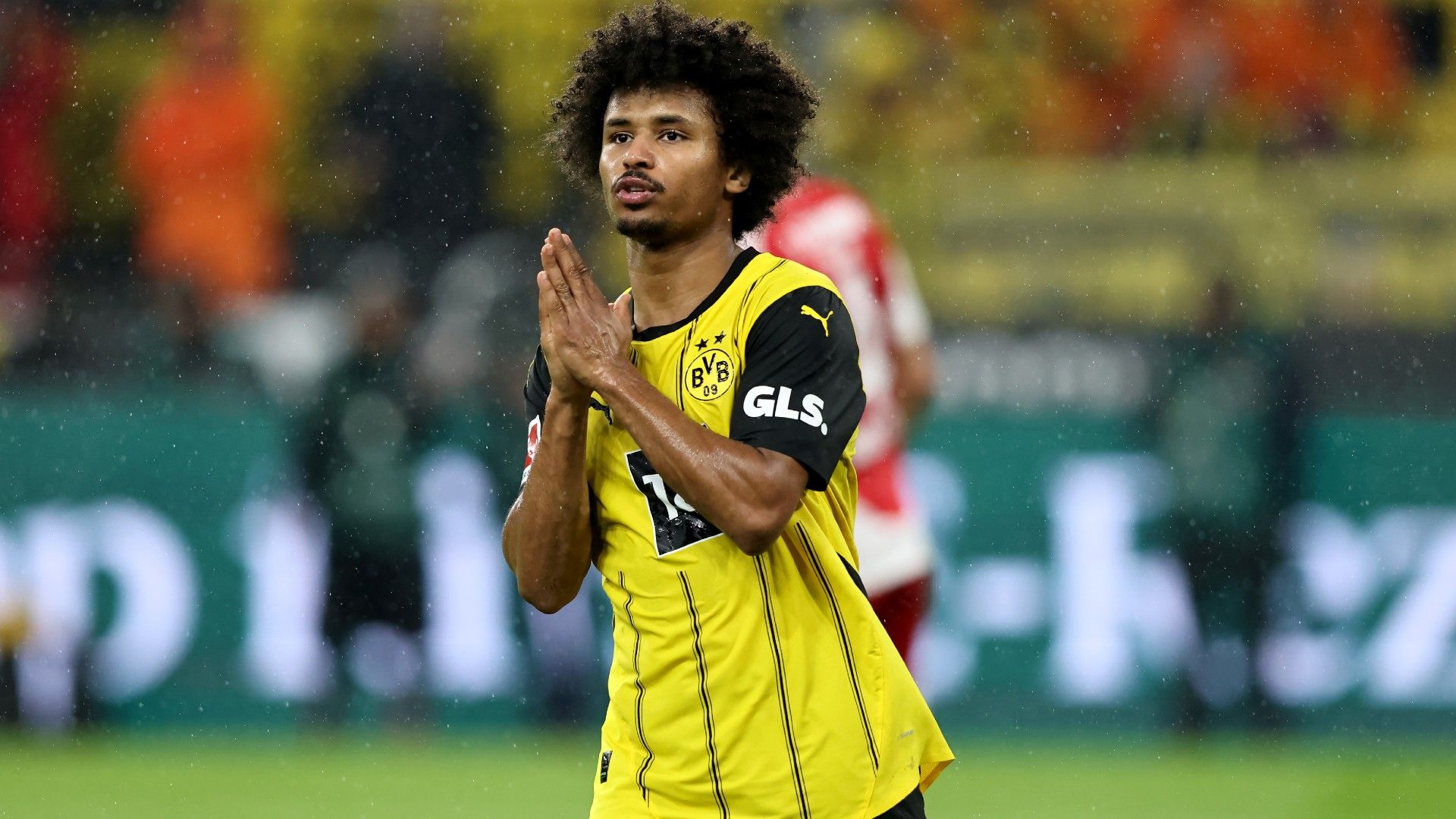  Karim Adeyemi of Dortmund reacts 