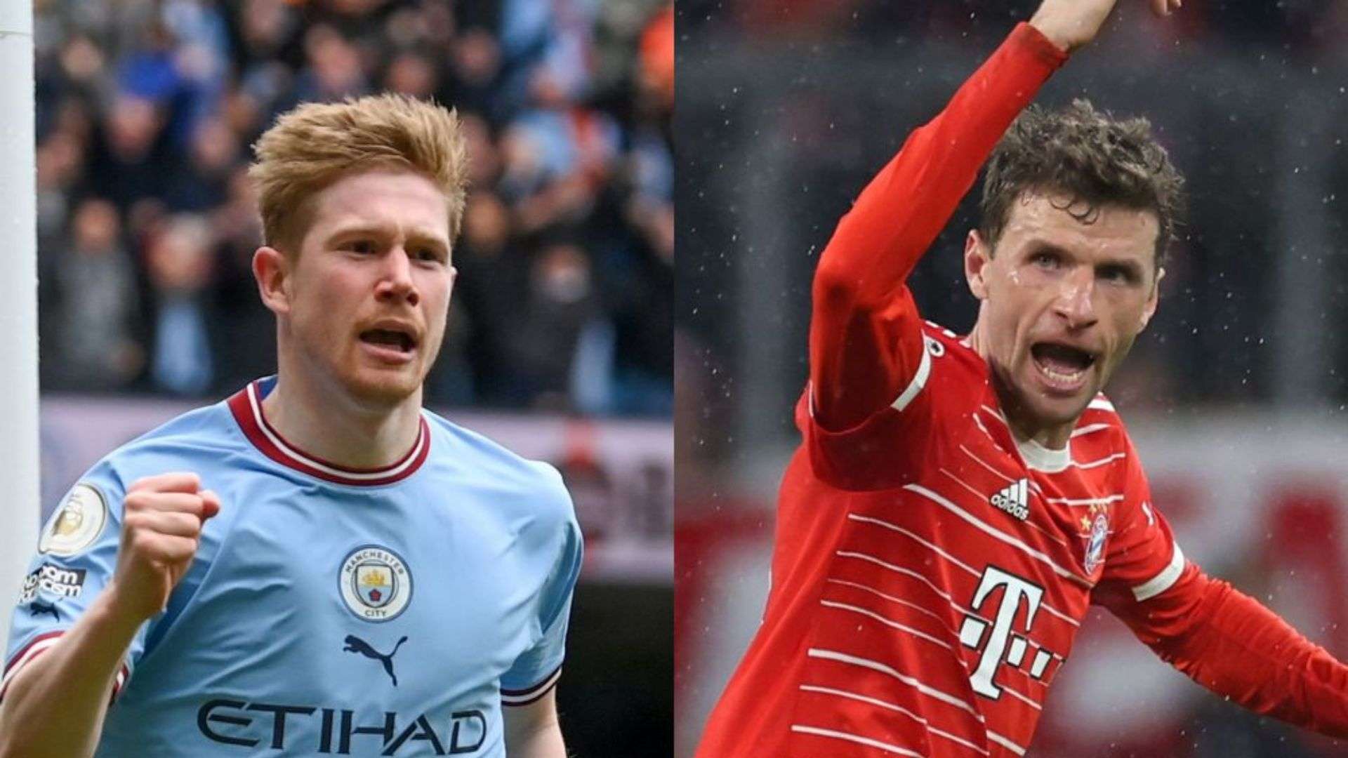 Kevin De Bruyne Man City Thomas Mueller Bayern