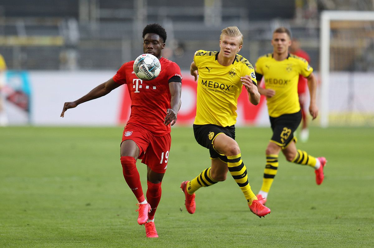 Alphonso Davies Erling Haaland Borussia Dortmund Bayern Munchen 05/26/20