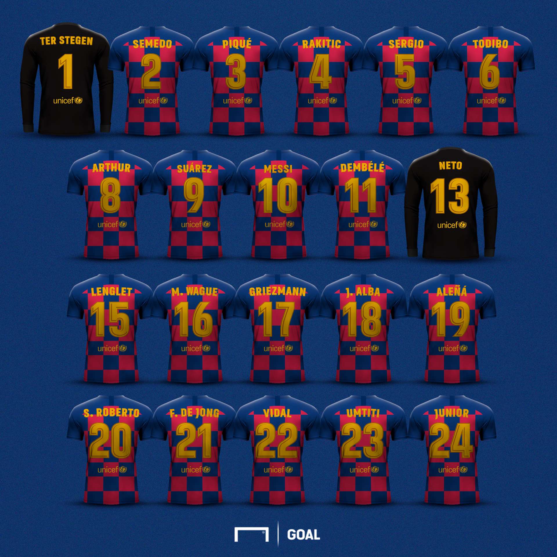 Camisetas y dorsales Barcelona