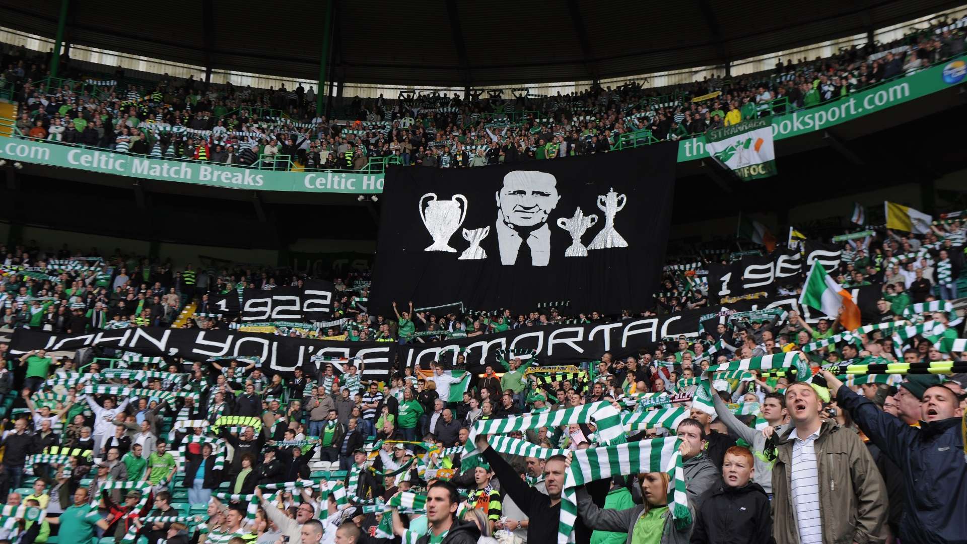 Jock Stein honoured at Celtic Park
