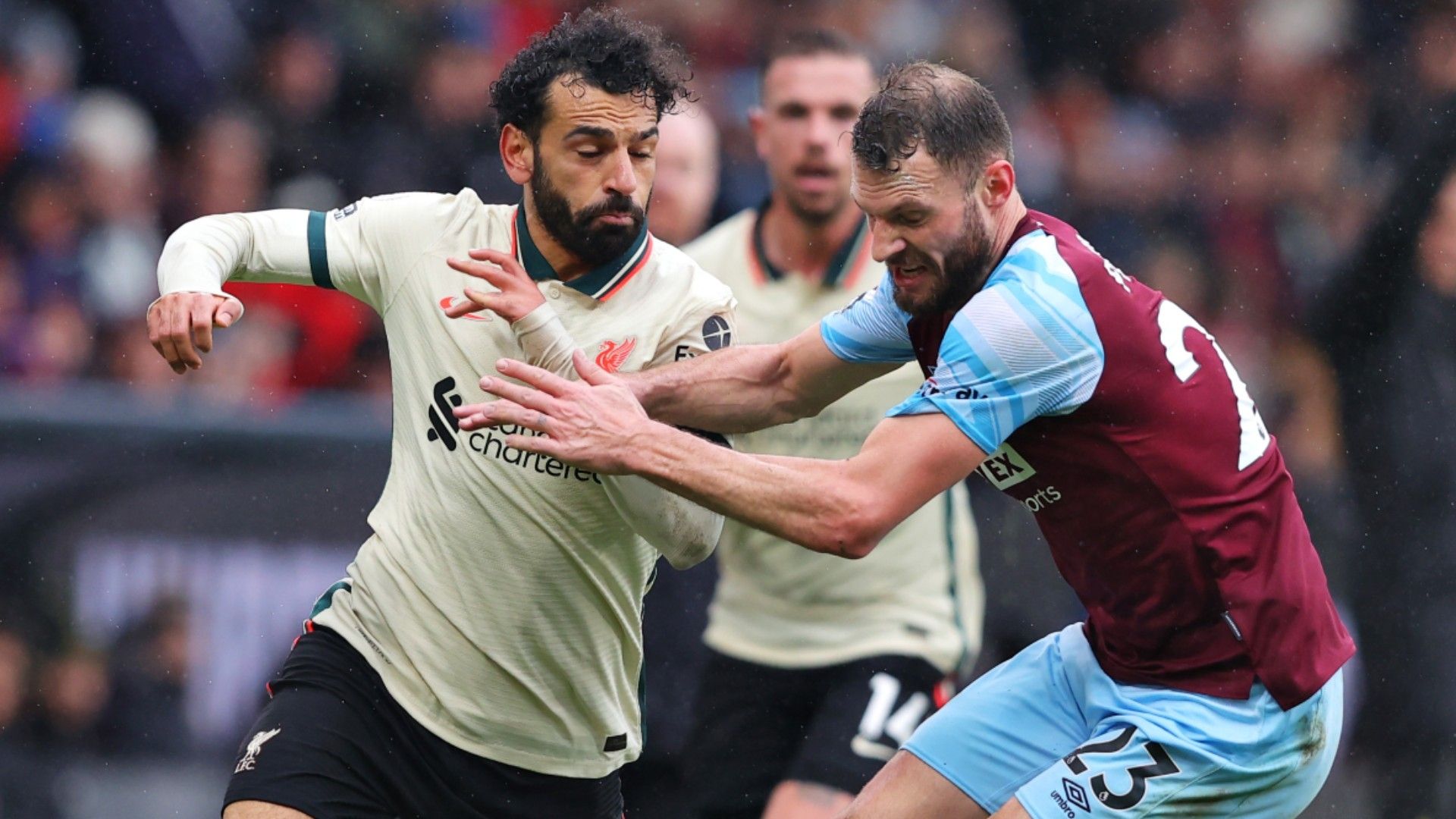 Mohamed Salah Liverpool Erik Pieters Burnley 2021-22