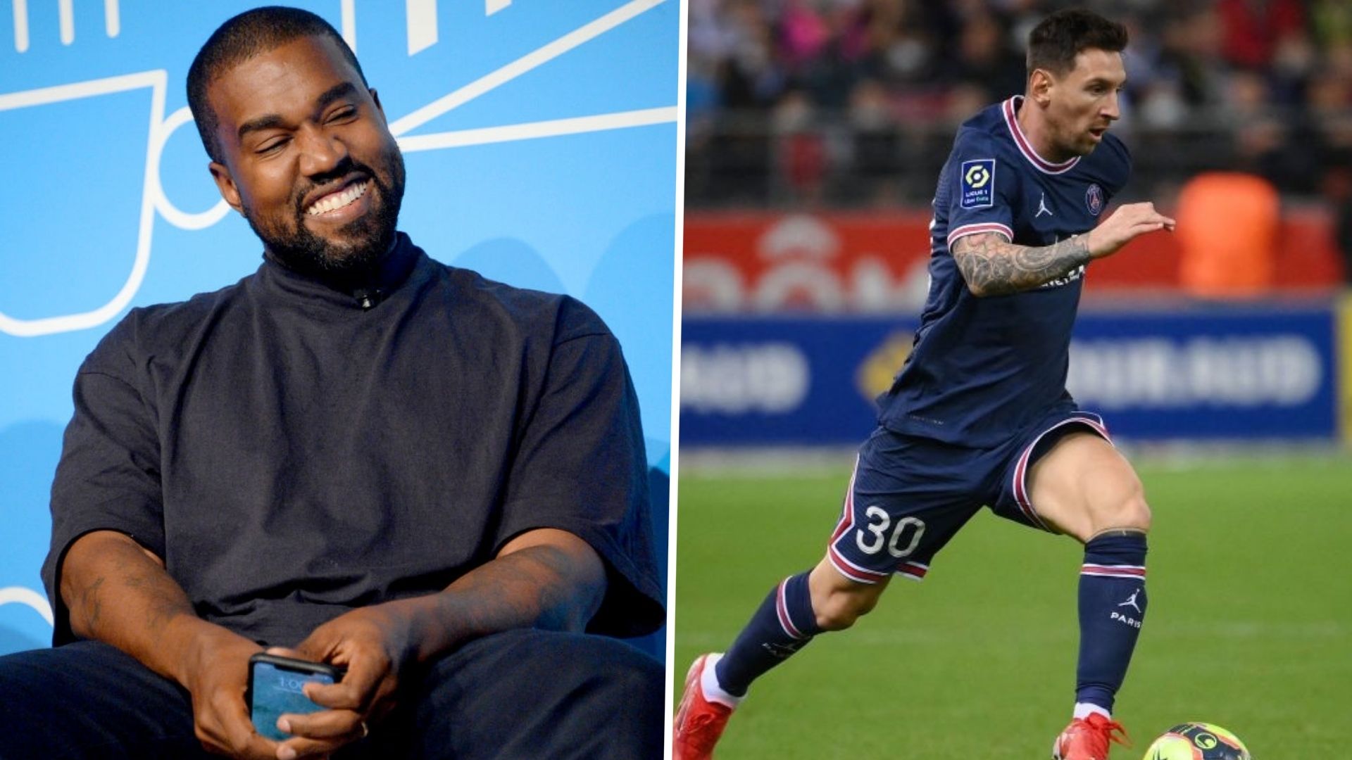 Kanye West y Lionel Messi