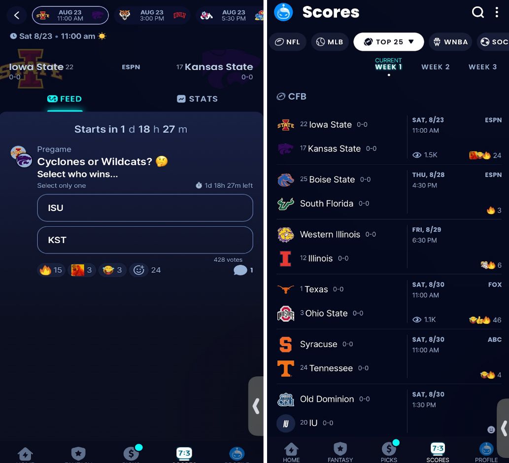 sleeper college football