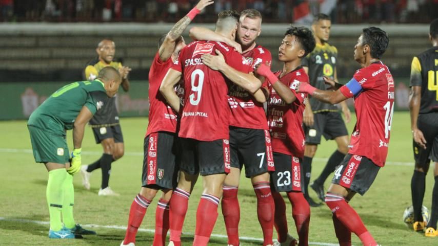 Selebrasi Bali United vs Barito Putera