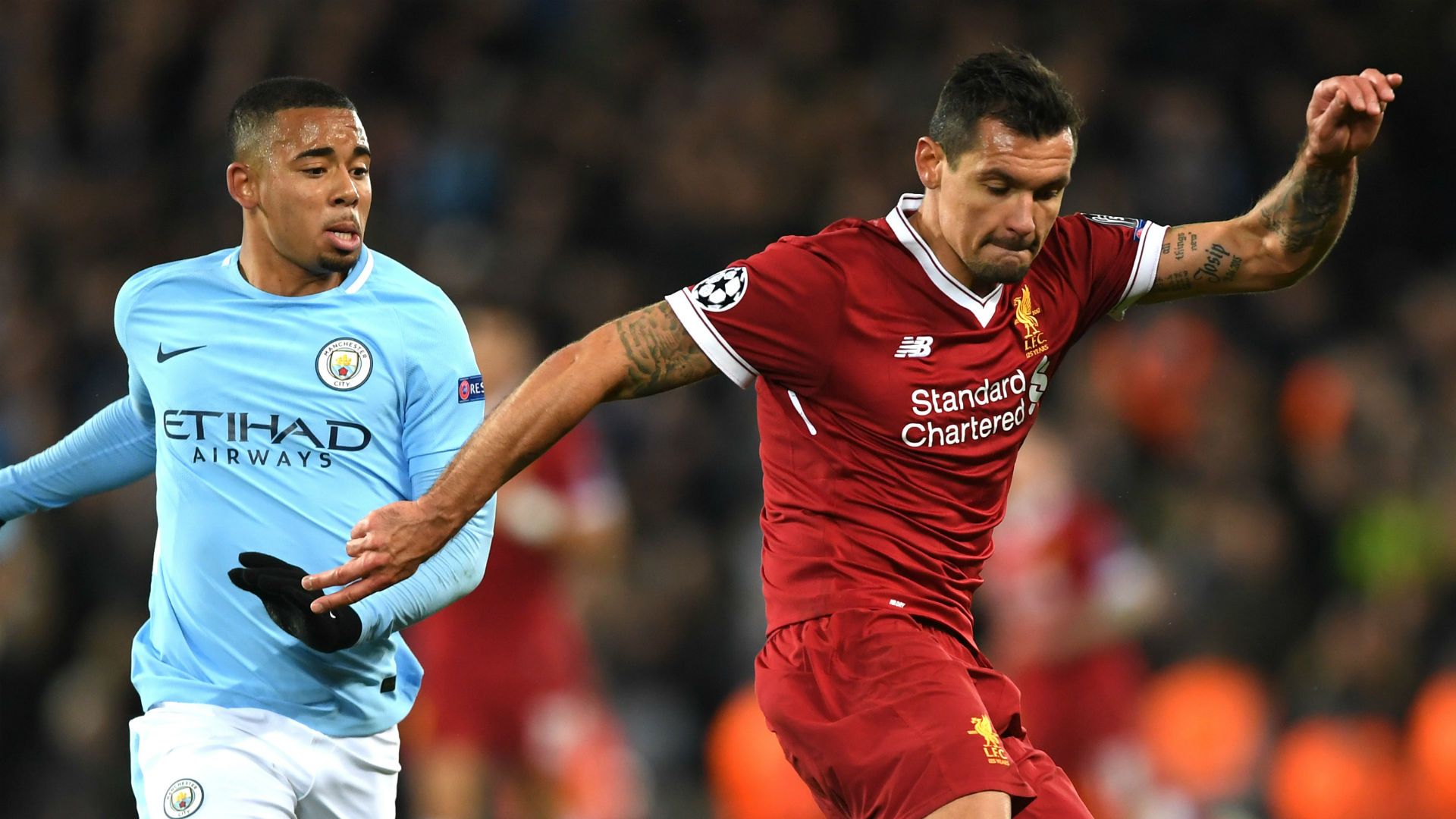 Gabriel Jesus Manchester City Dejan Lovren Liverpool