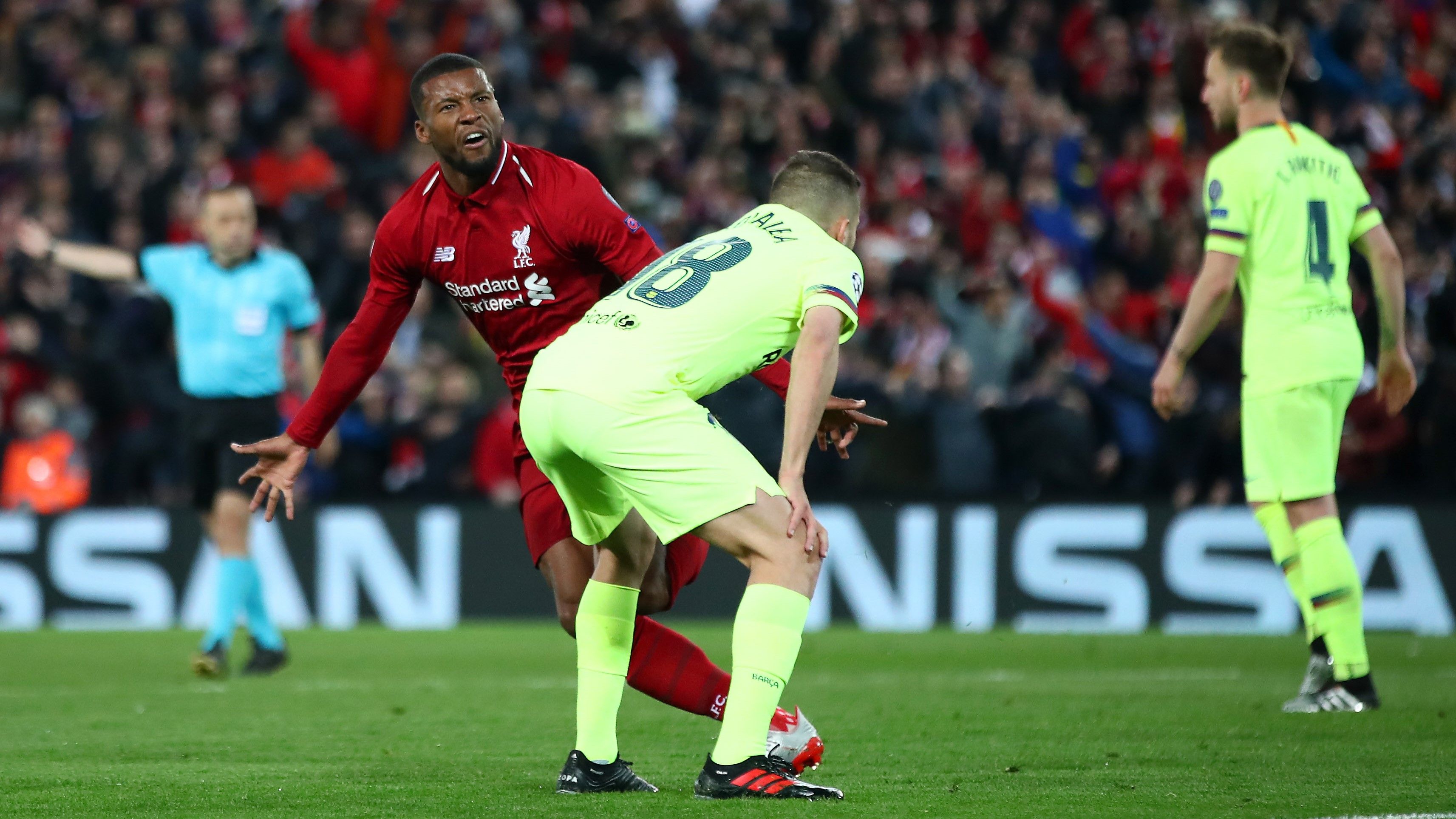 Georginio Wijnaldum Jordi Alba Liverpool Barcelona UCL 07052019