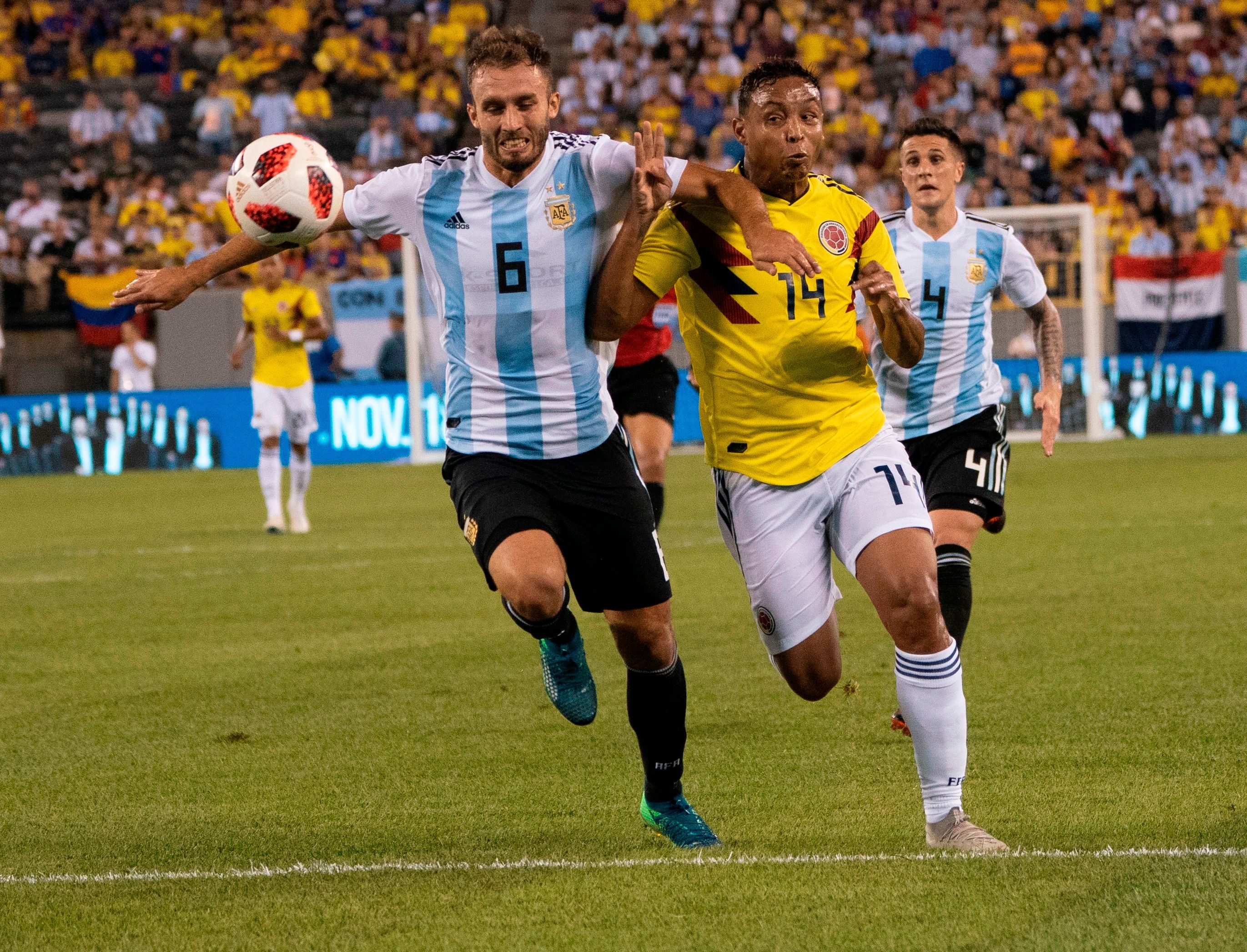 Luis Muriel Colombia - Argentina Amistoso 2018