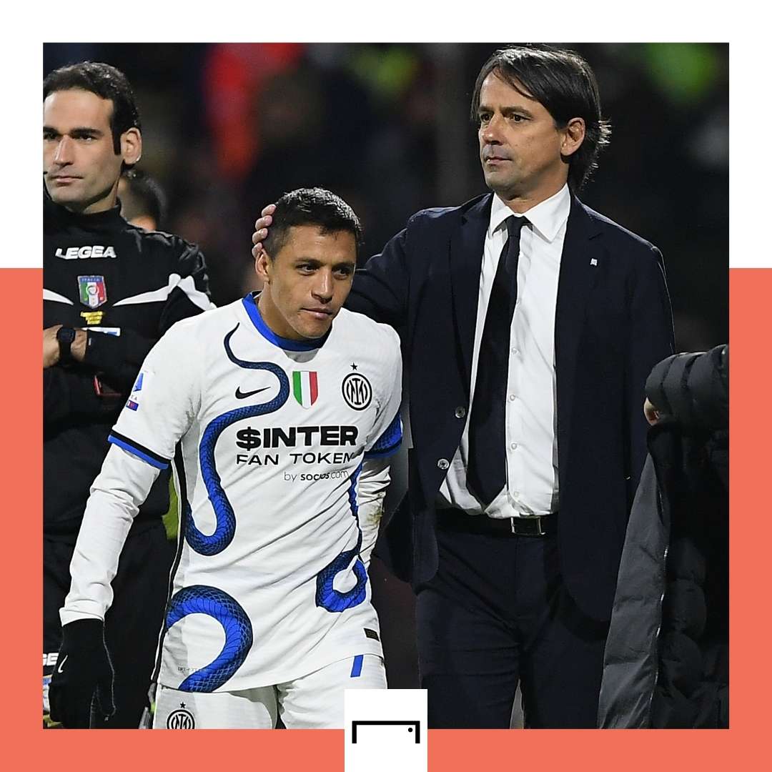 Alexis Sanchez Simone Inzaghi Inter Serie A 2021-22 GFX