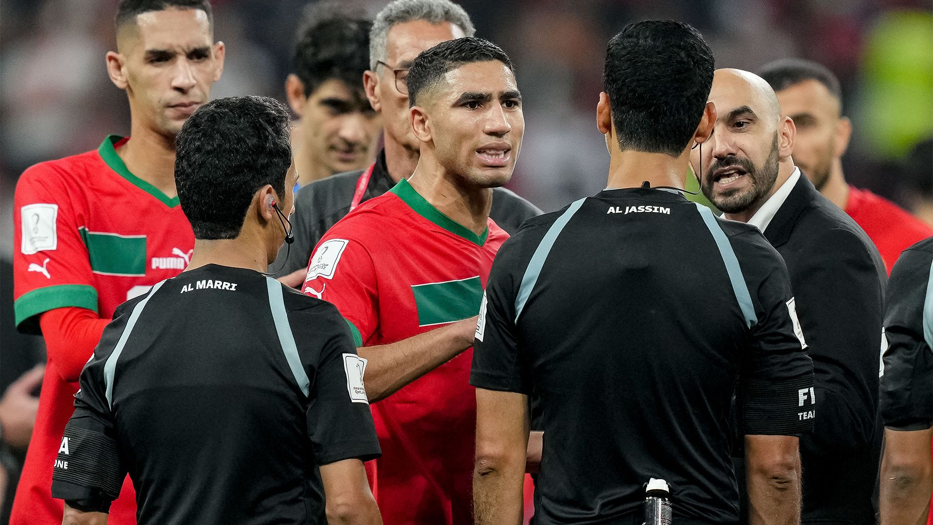 Achraf Hakimi Morocco Croatia World Cup ref