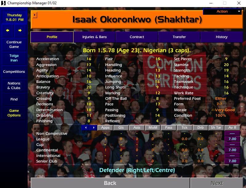 Isaac Okoronkwo CM 01/02