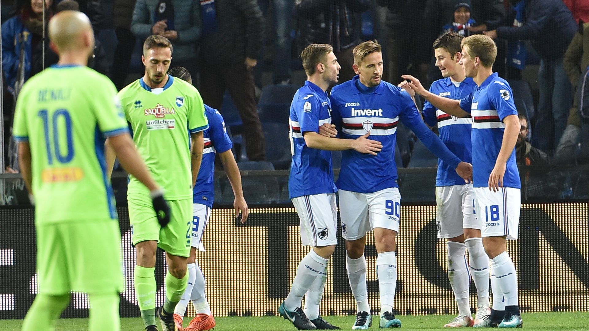 Sampdoria Pescara Coppa Italia 28112017