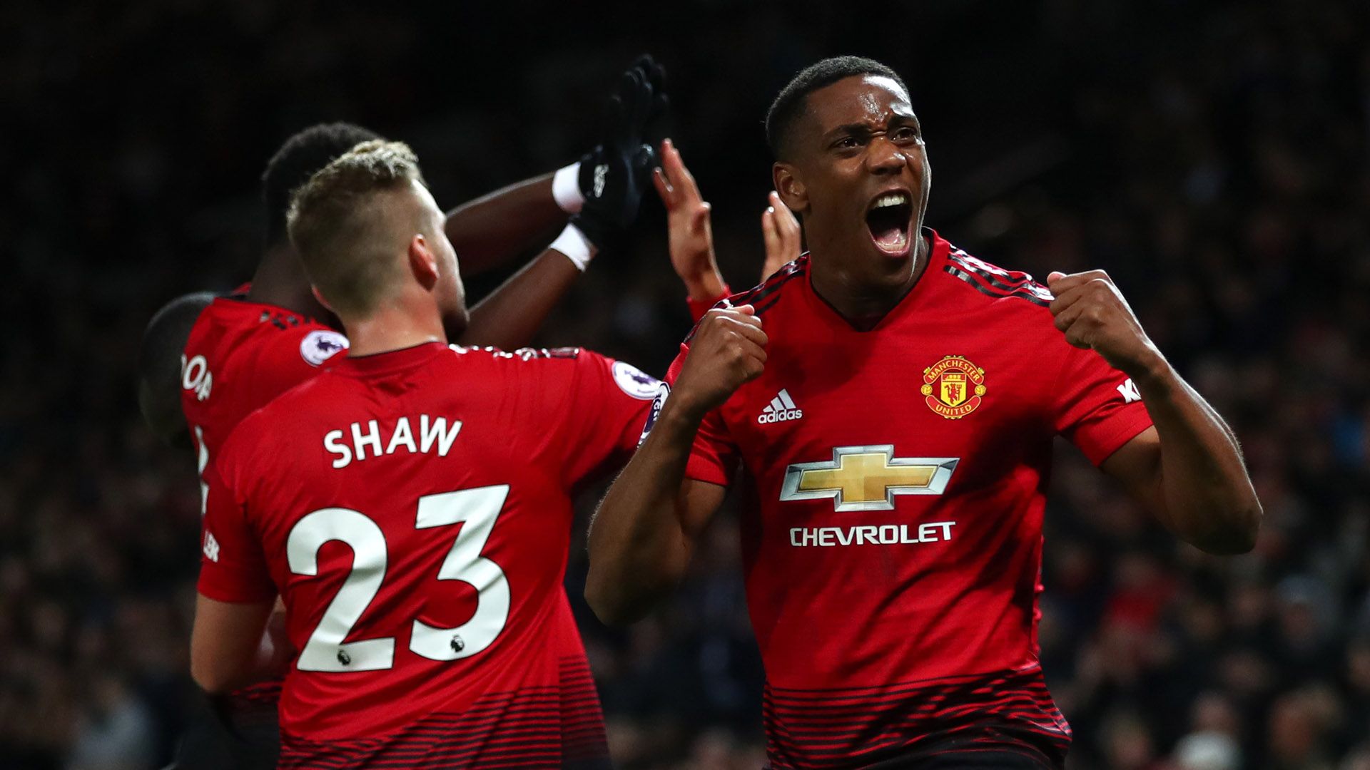 Anthony Martial Luke Shaw Manchester United