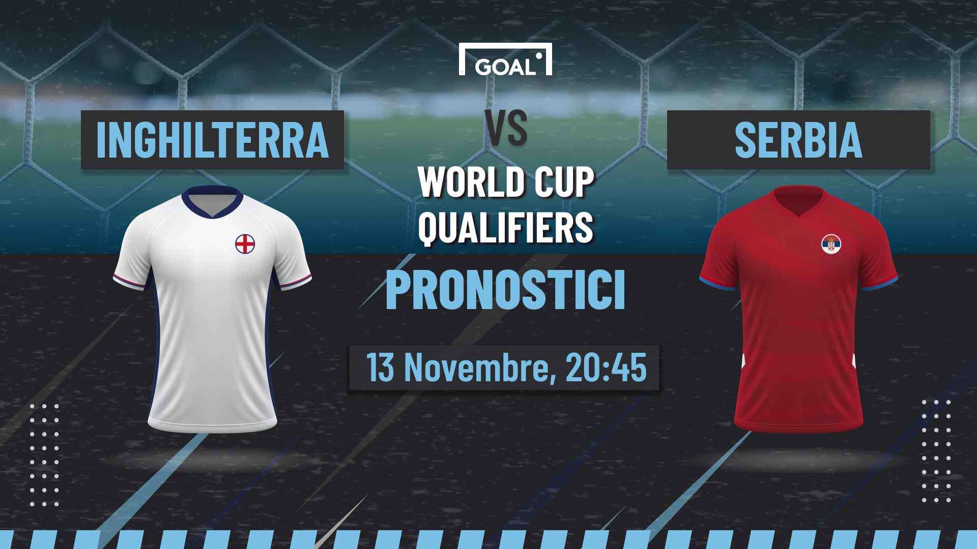 pronostici Inghilterra - Serbia