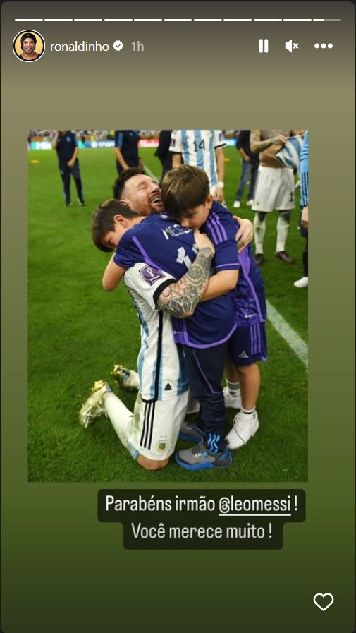 Ronaldinho Messi Instagram