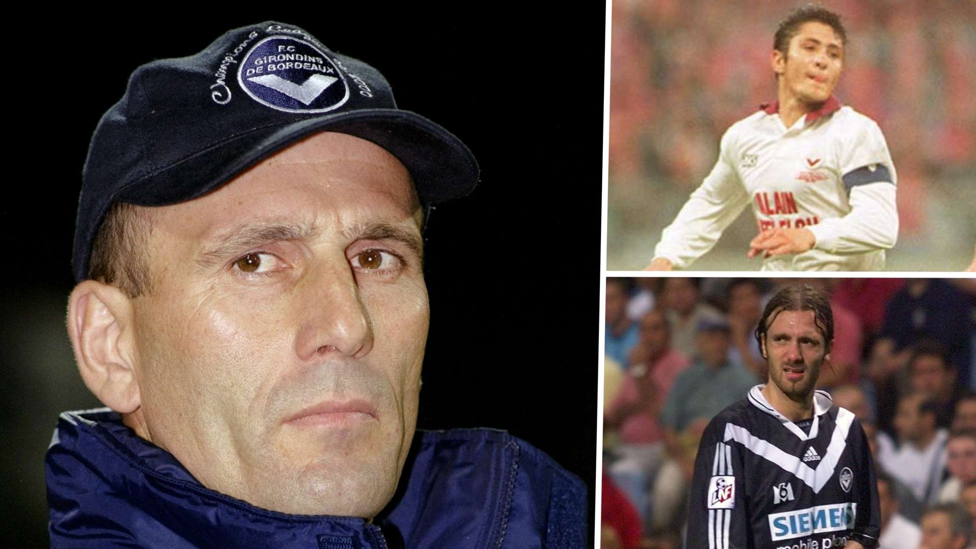 Girondins de Bordeaux Elie Baup Bixente Lizarazu Christophe Dugarry