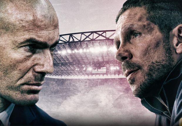 GFX UCL Zinedine Zidane Diego Simeone Champions League final