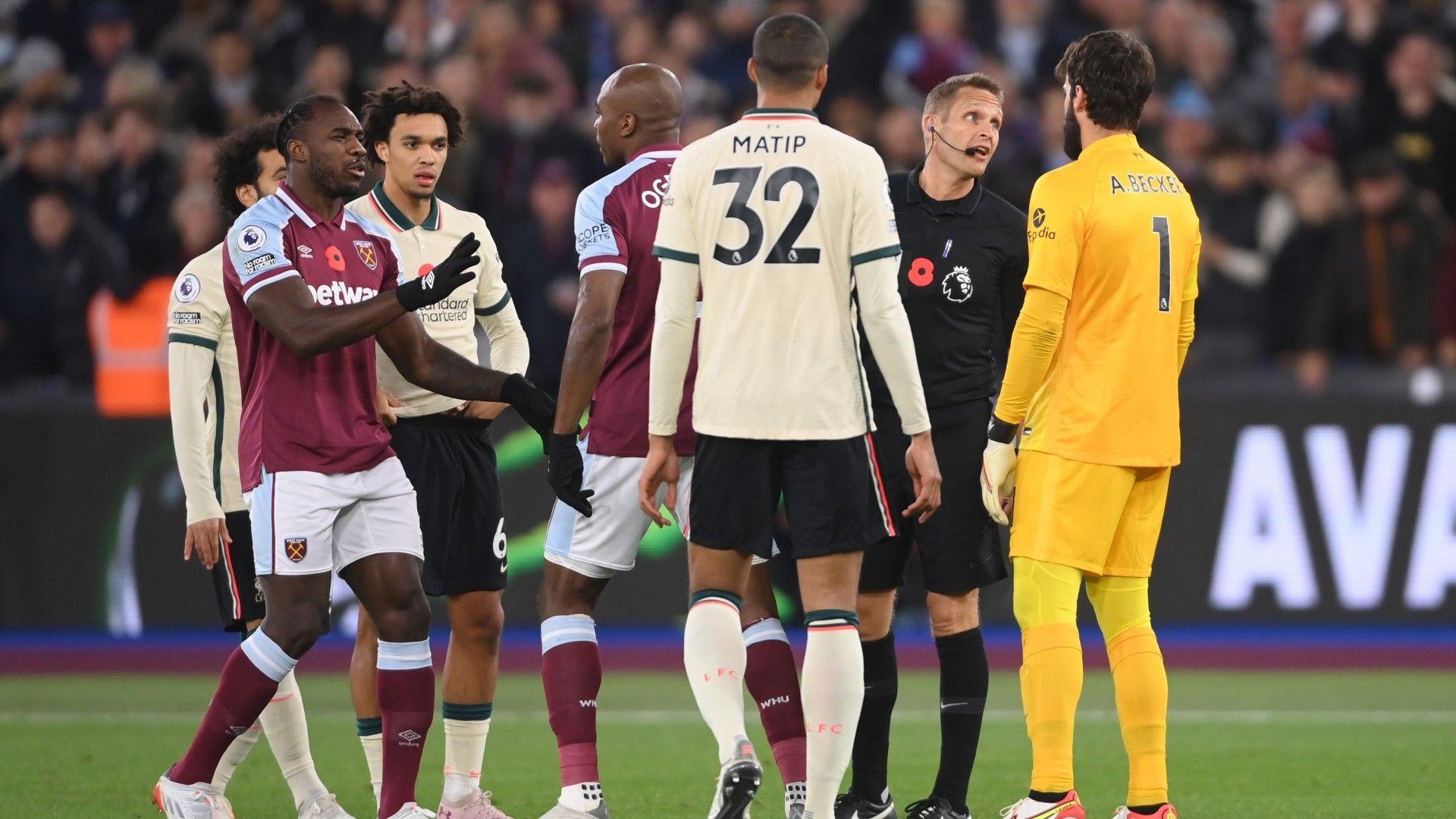 Alisson Liverpool West Ham 2021-22