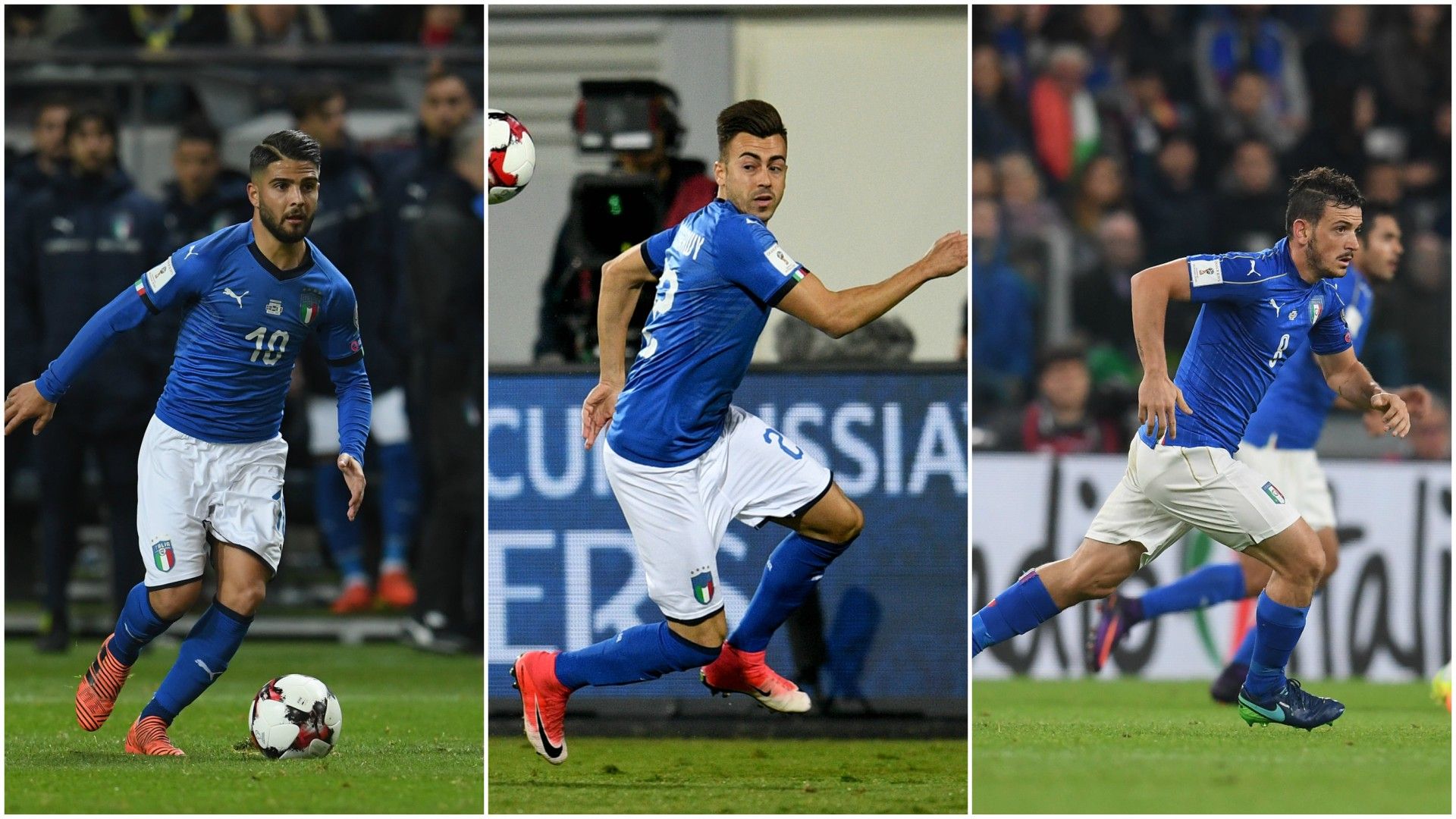 Insigne Shaarawy Florenzi Italy