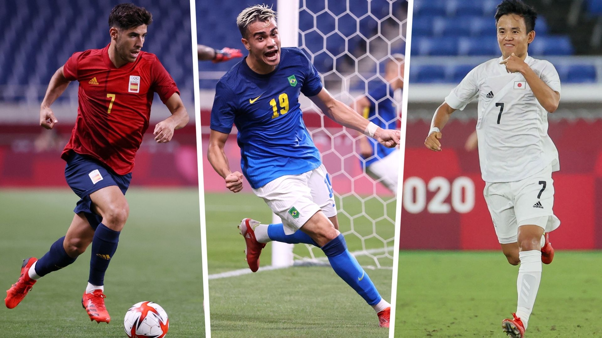 Marco Asensio España Reinier Jesus Brasil Take Kubo Japón Juegos Olímpicos Tokio 2020