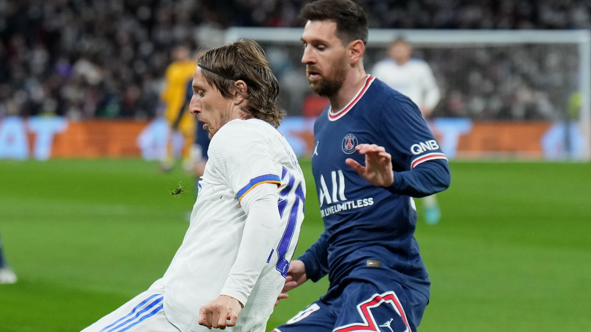 Modric Messi Real Madrid PSG Champions League
